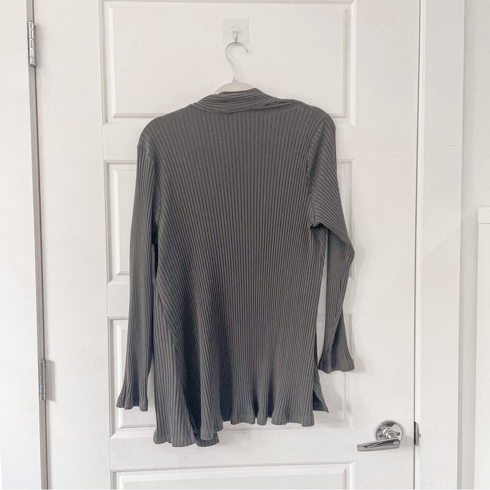 NEW Eileen Fisher Bark Jacket Ribbed Cardigan - Picture 7 of 9